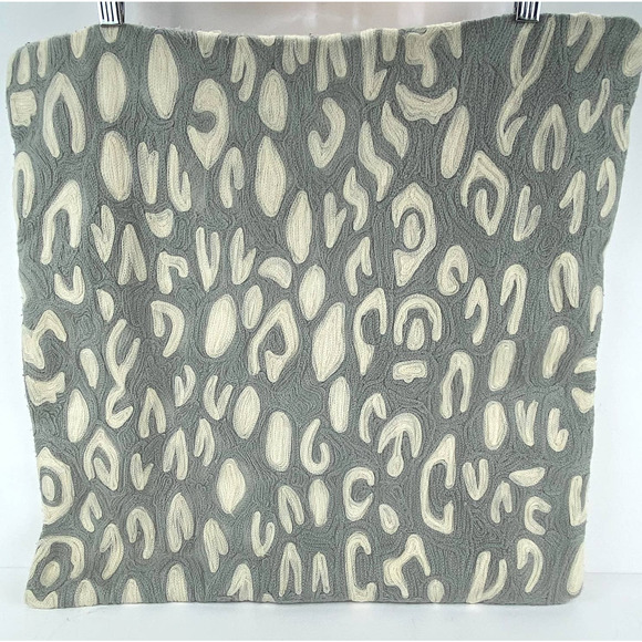 West Elm Accents West Elm Animal Print Crewel Pillow Cover 2 Square